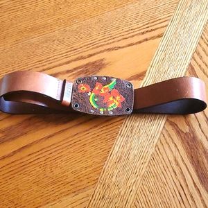 Diesel leather belt